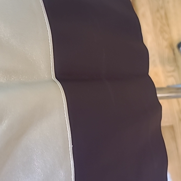 Zara faux leather dress pink gold budghundy, S NWYt - Picture 5 of 11